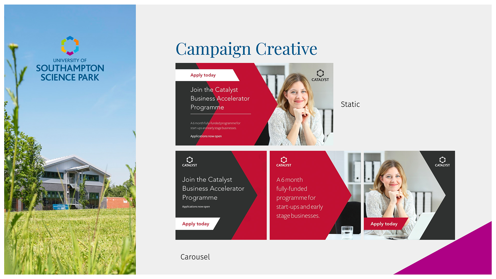 full width signpost background image